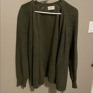 Universal Thread Forest Green Open Cardigan